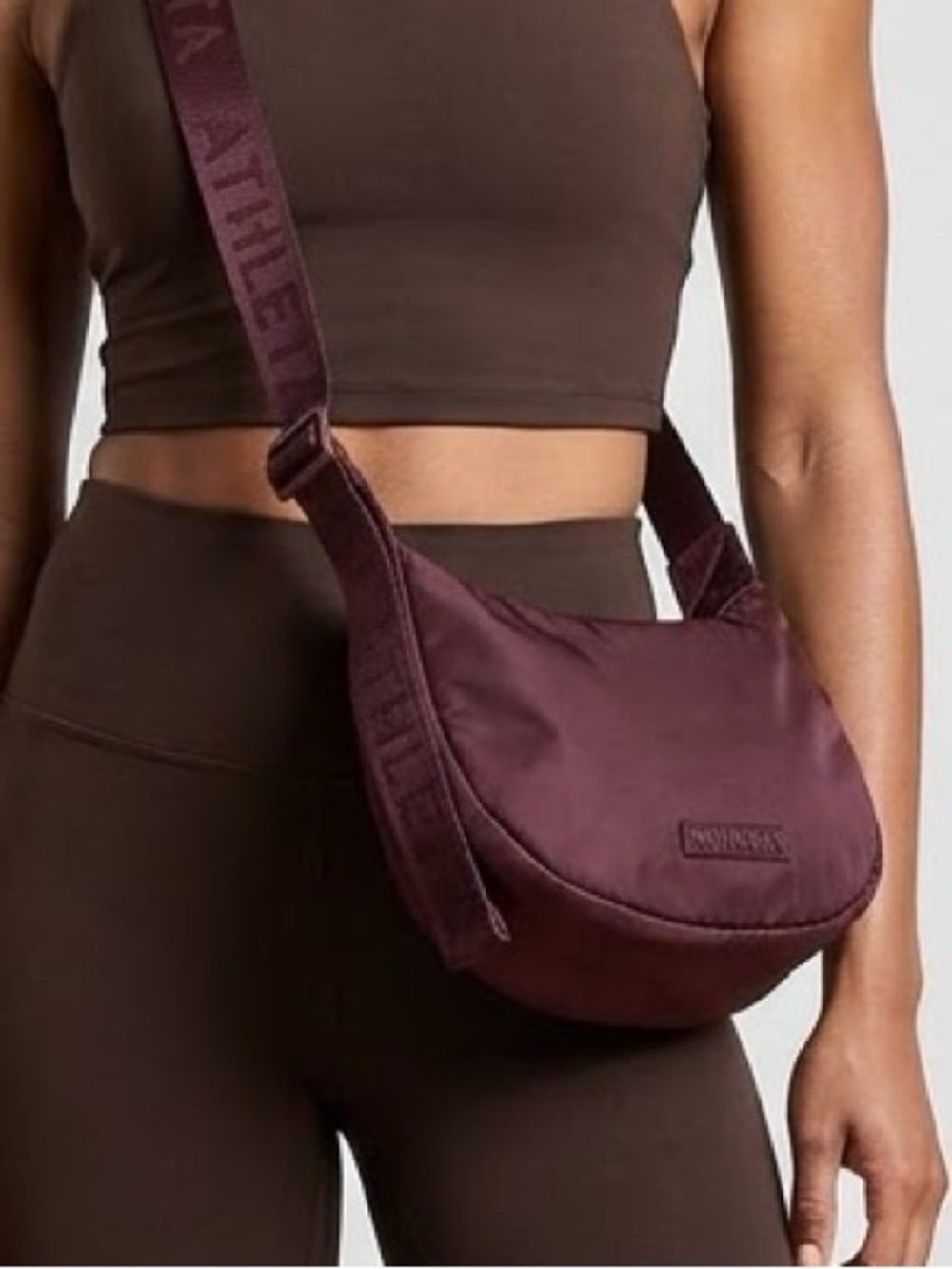Athleta Plum Crossbody Shoulder Bag
